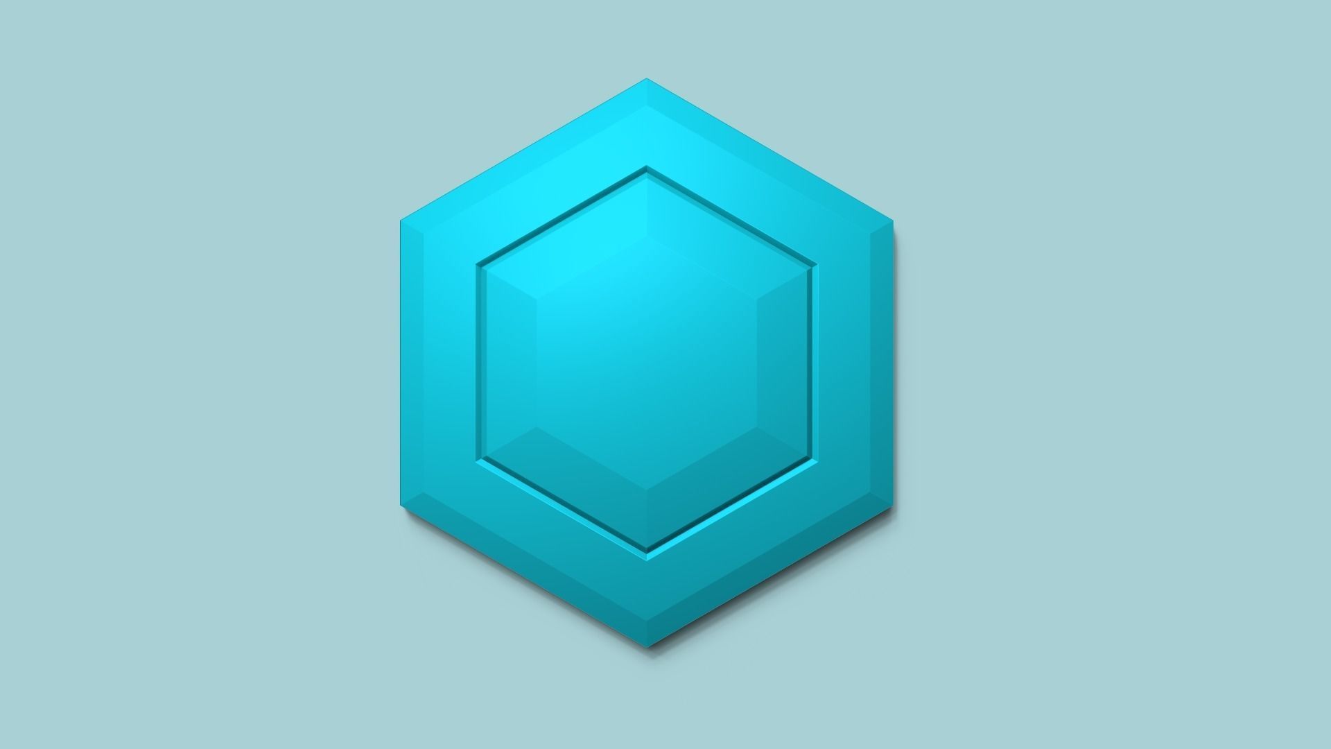 Hexagonal Wall Panel A01 - Interior Design Decoration 3D print model_2