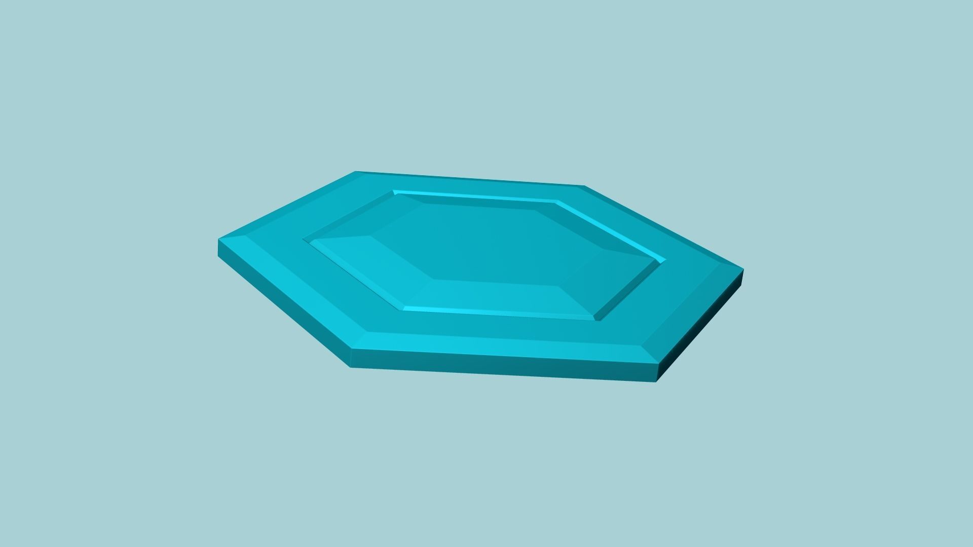 Hexagonal Wall Panel A01 - Interior Design Decoration 3D print model_3