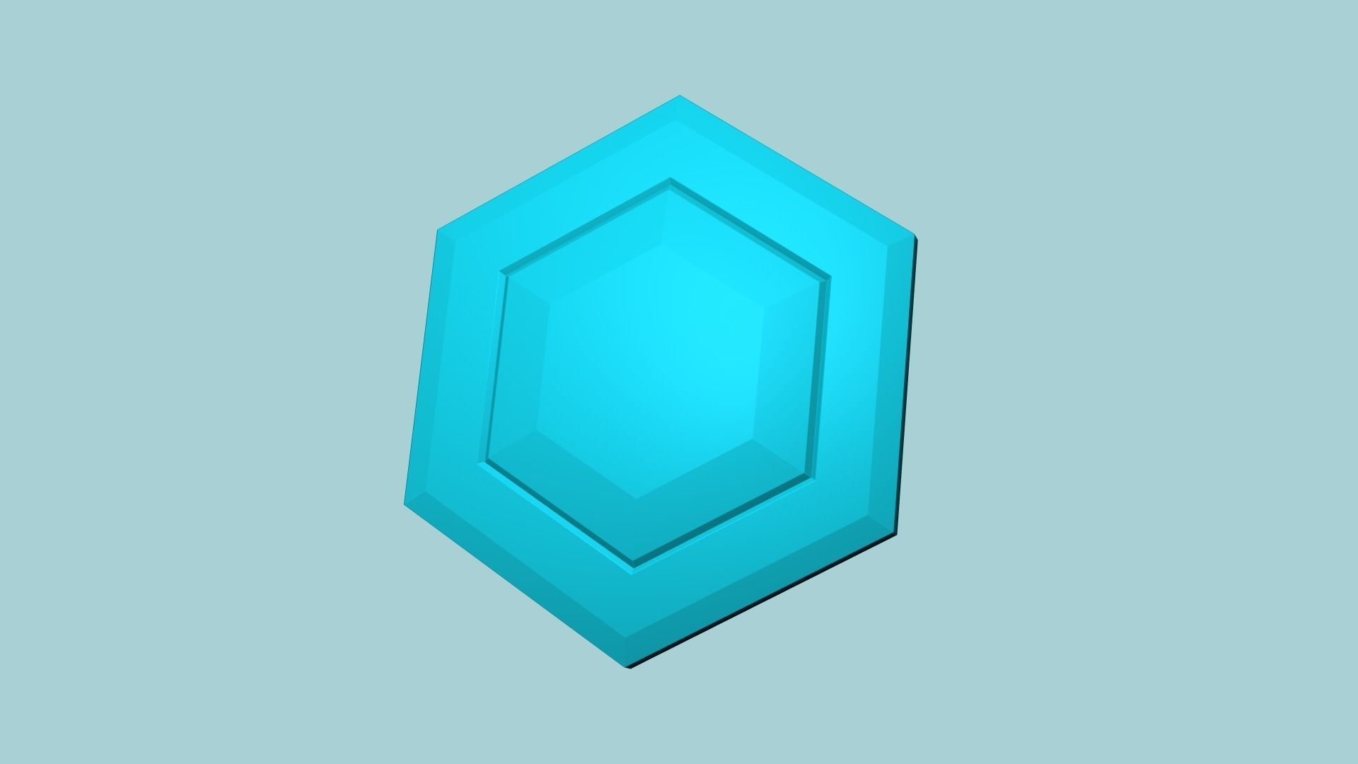 Hexagonal Wall Panel A01 - Interior Design Decoration 3D print model_1