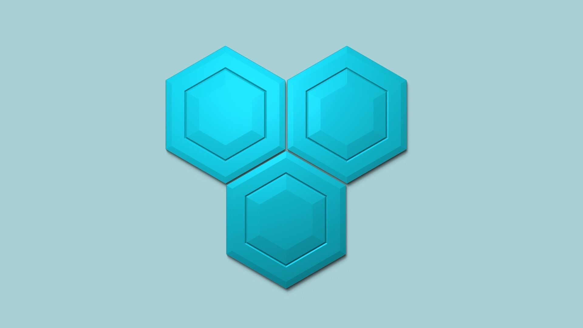 Hexagonal Wall Panel A01 - Interior Design Decoration 3D print model_4