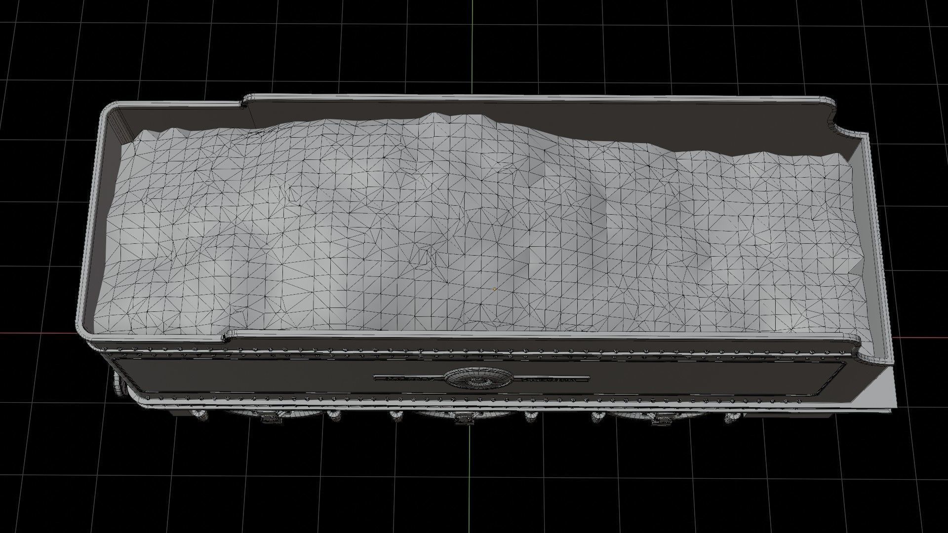 Tender GWR 4900 Olton Hall Hogwarts Express Low-poly 3D model_19