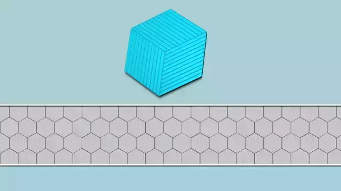Hexagonal Wall Panel A07 - Interior Design Decoration