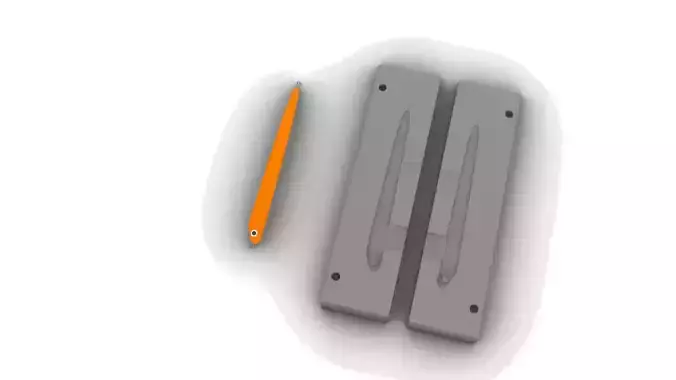 3d model mold jig fishing