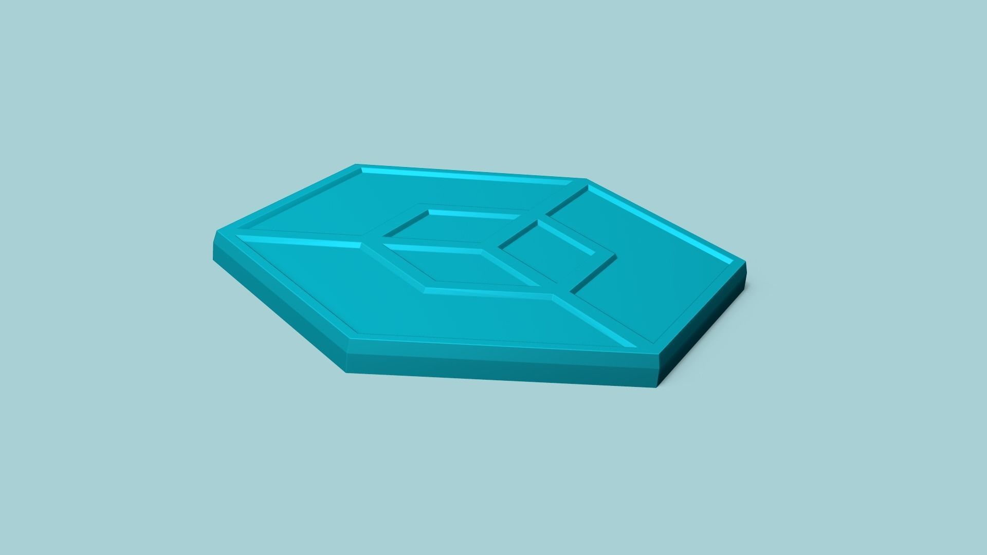 Hexagonal Wall Panel A08 - Interior Design Decoration 3D print model_3