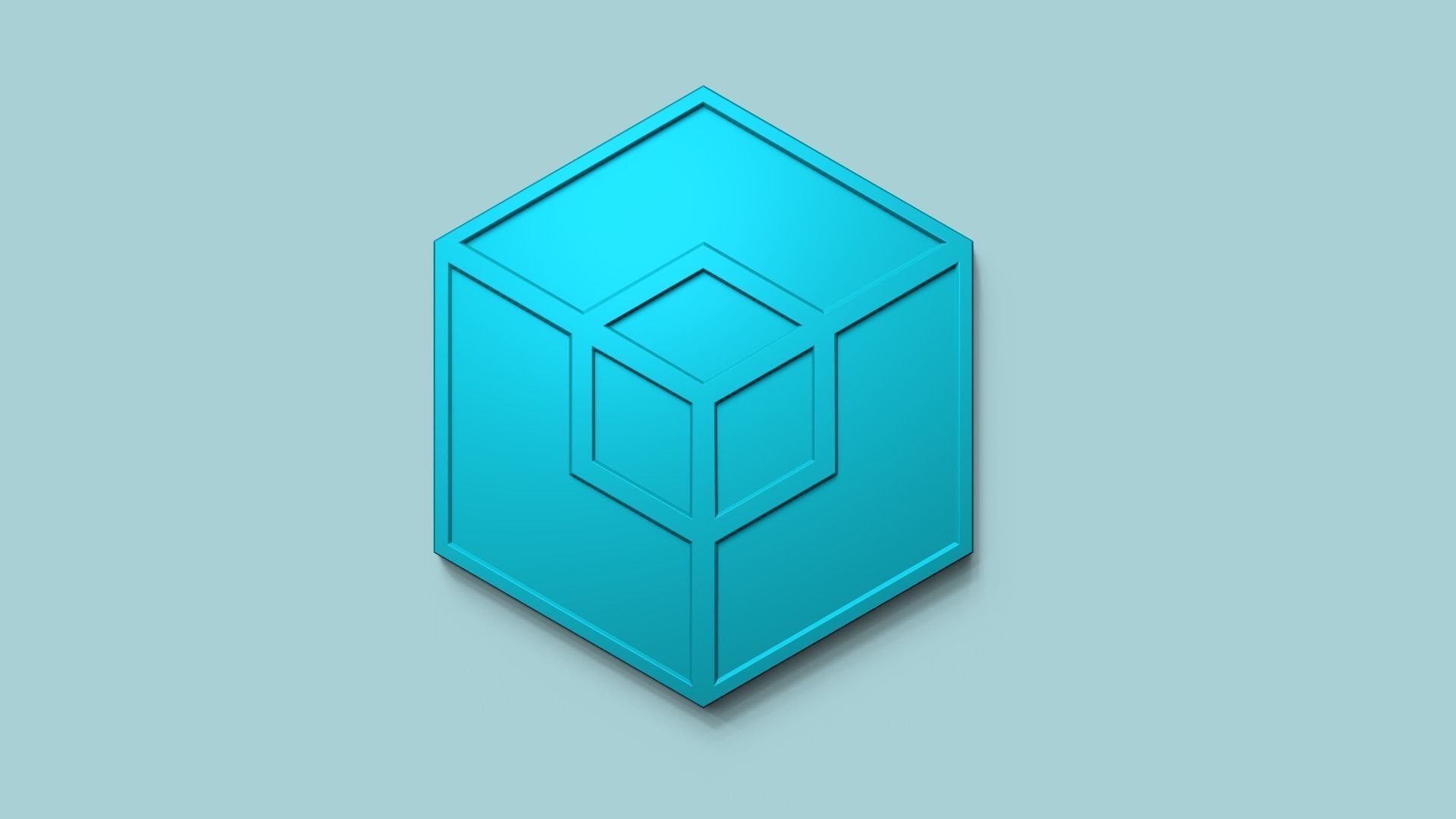 Hexagonal Wall Panel A08 - Interior Design Decoration 3D print model_2