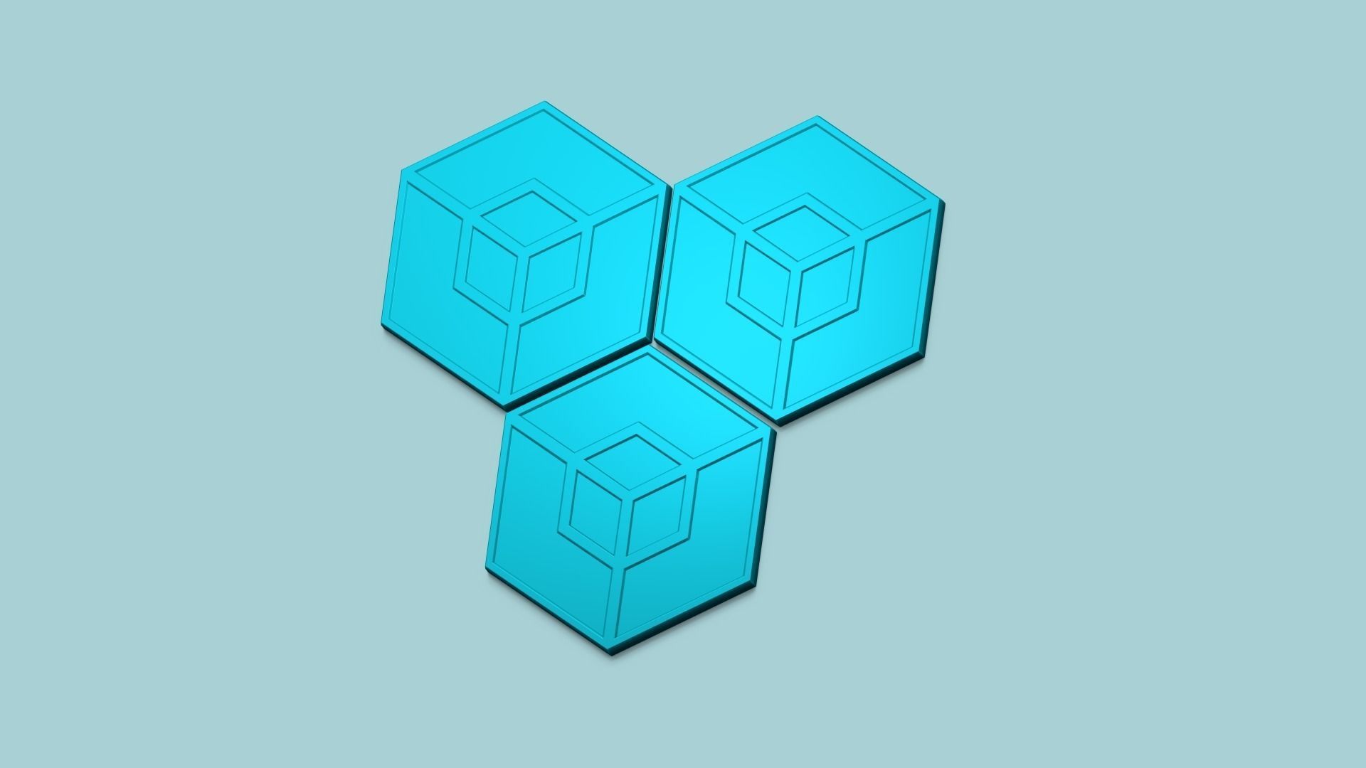 Hexagonal Wall Panel A08 - Interior Design Decoration 3D print model_5