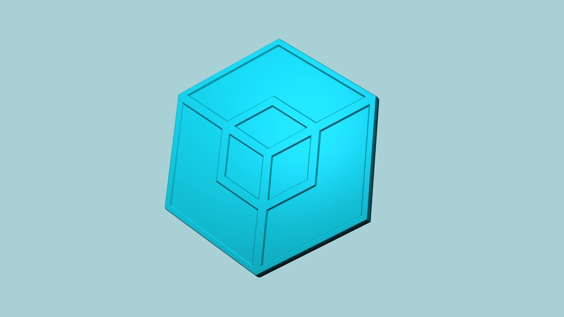 Hexagonal Wall Panel A08 - Interior Design Decoration 3D print model_1