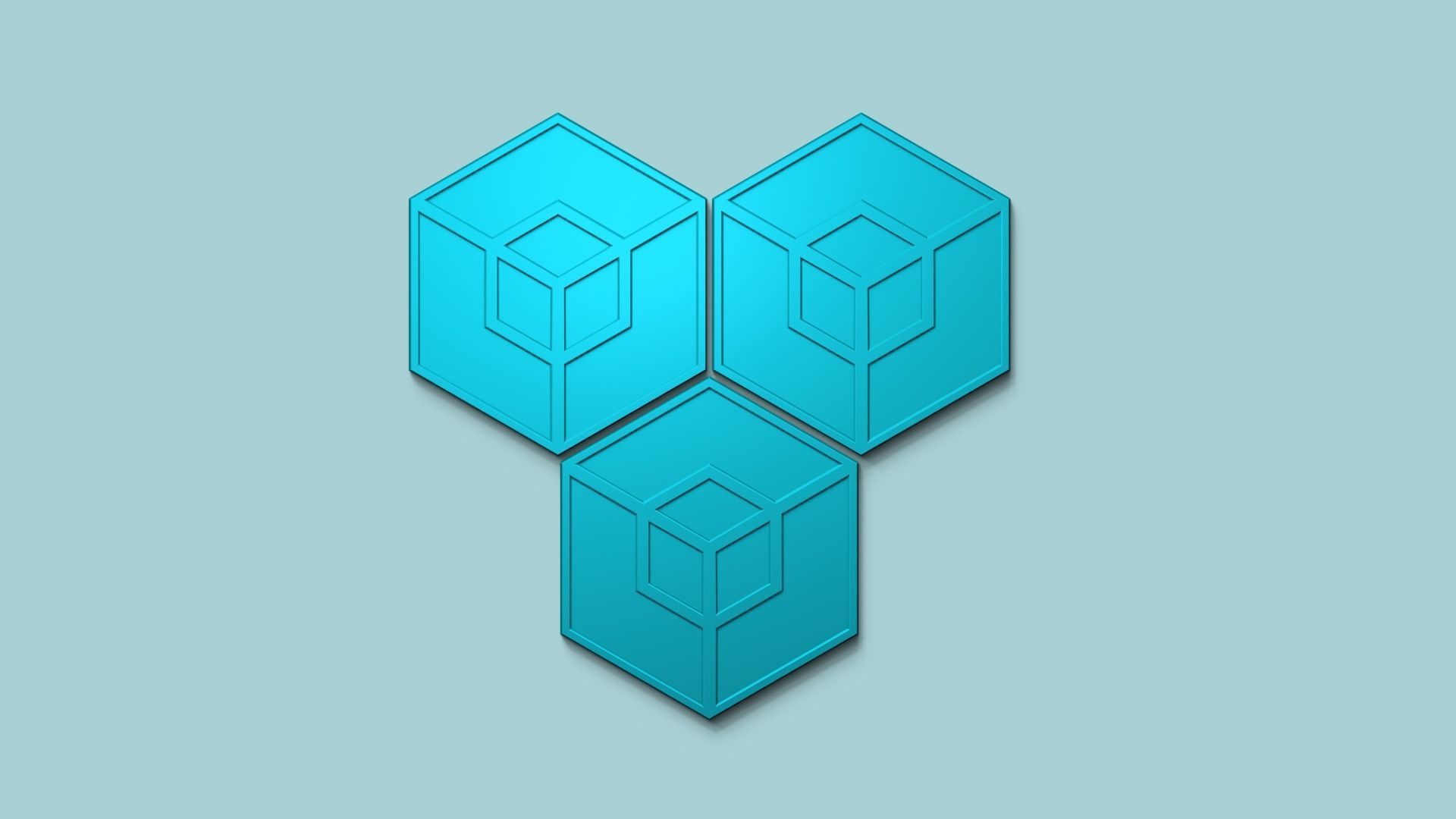 Hexagonal Wall Panel A08 - Interior Design Decoration 3D print model_4