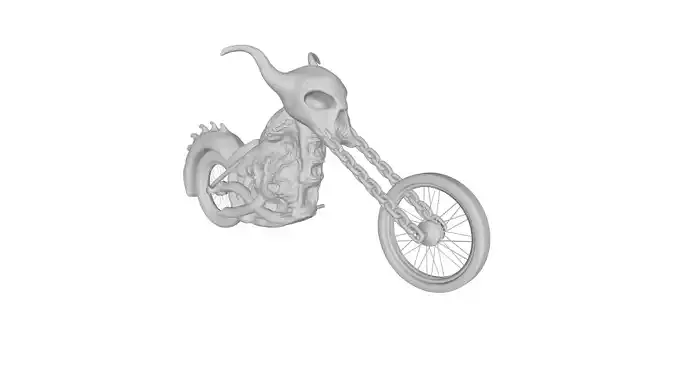 Ghost Rider Motorcycle Transformed 3D model