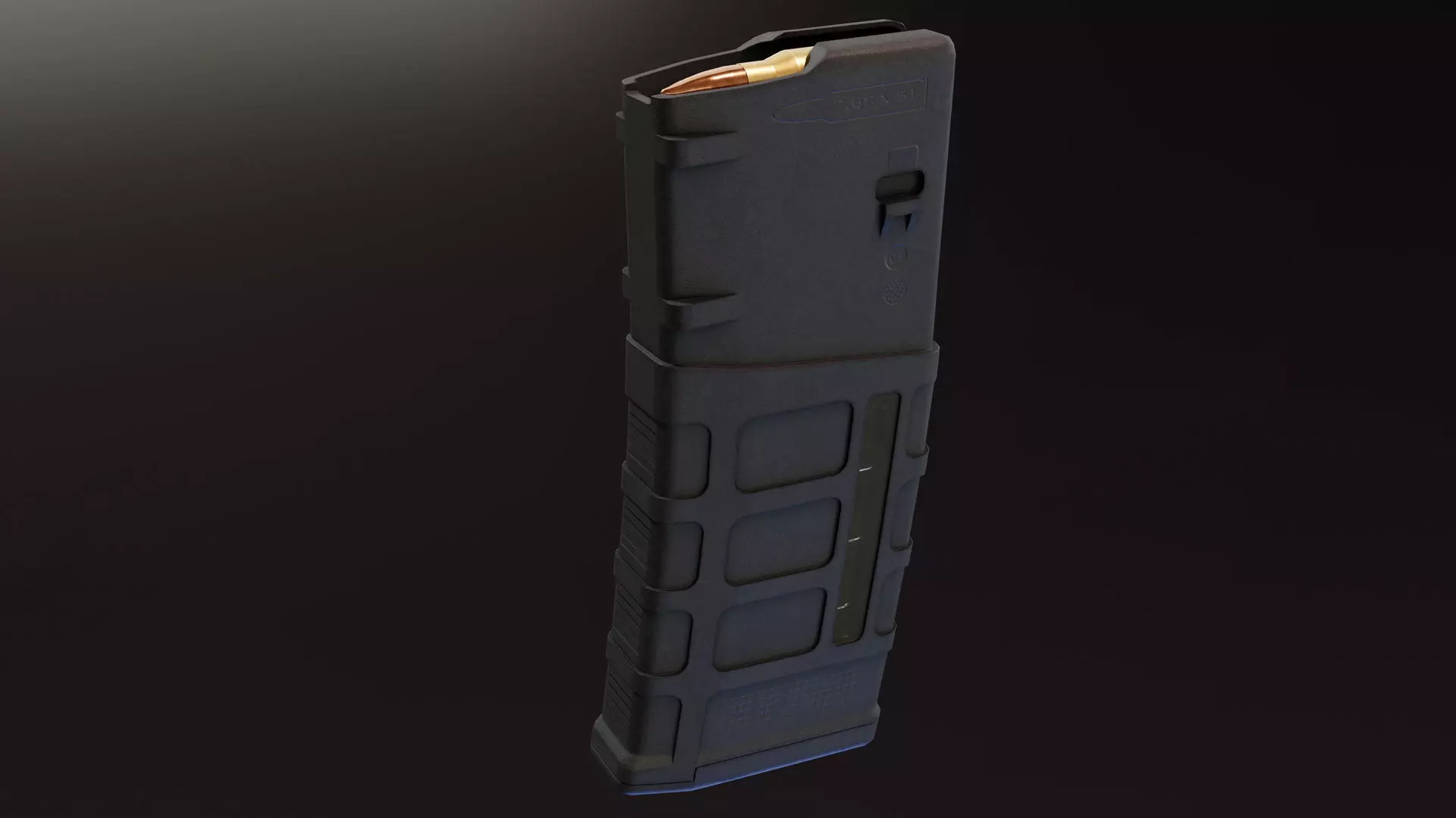 PMAG 25 M118 Magazine Low-poly 3D model_0