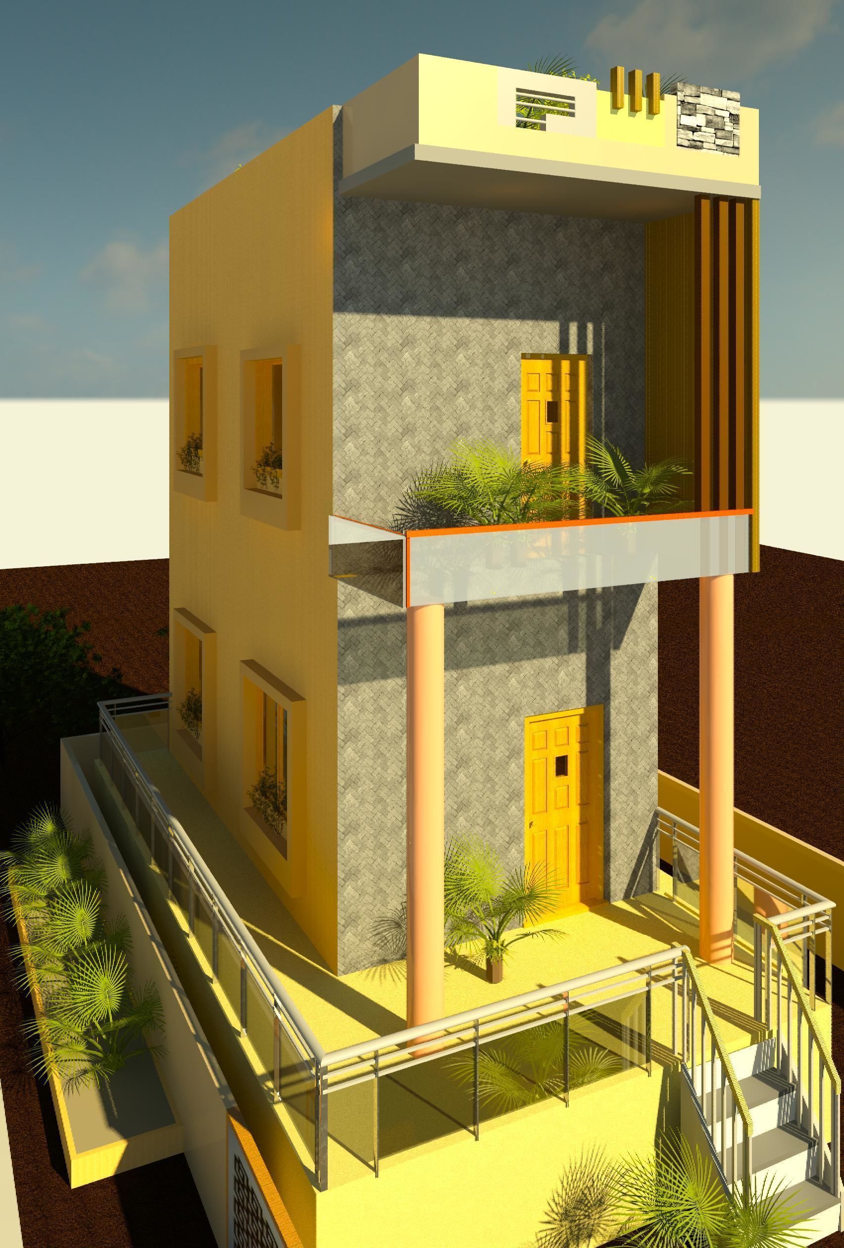 Green Building 3D print model_1