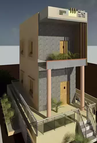 Green Building 3D print model