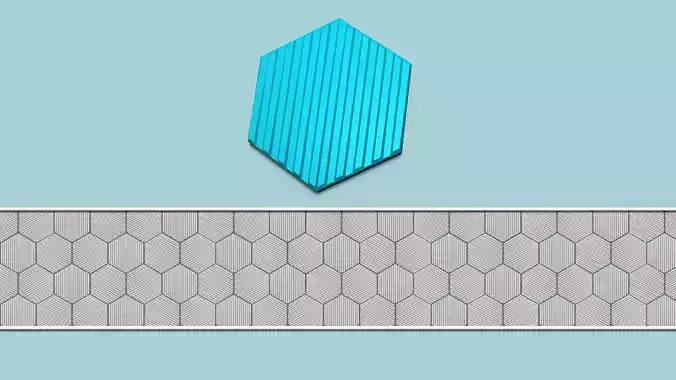 Hexagonal Wall Panel A10 - Interior Design Decoration