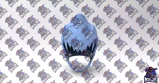 Power Rangers Silver Dino Helmet for 3dprinting