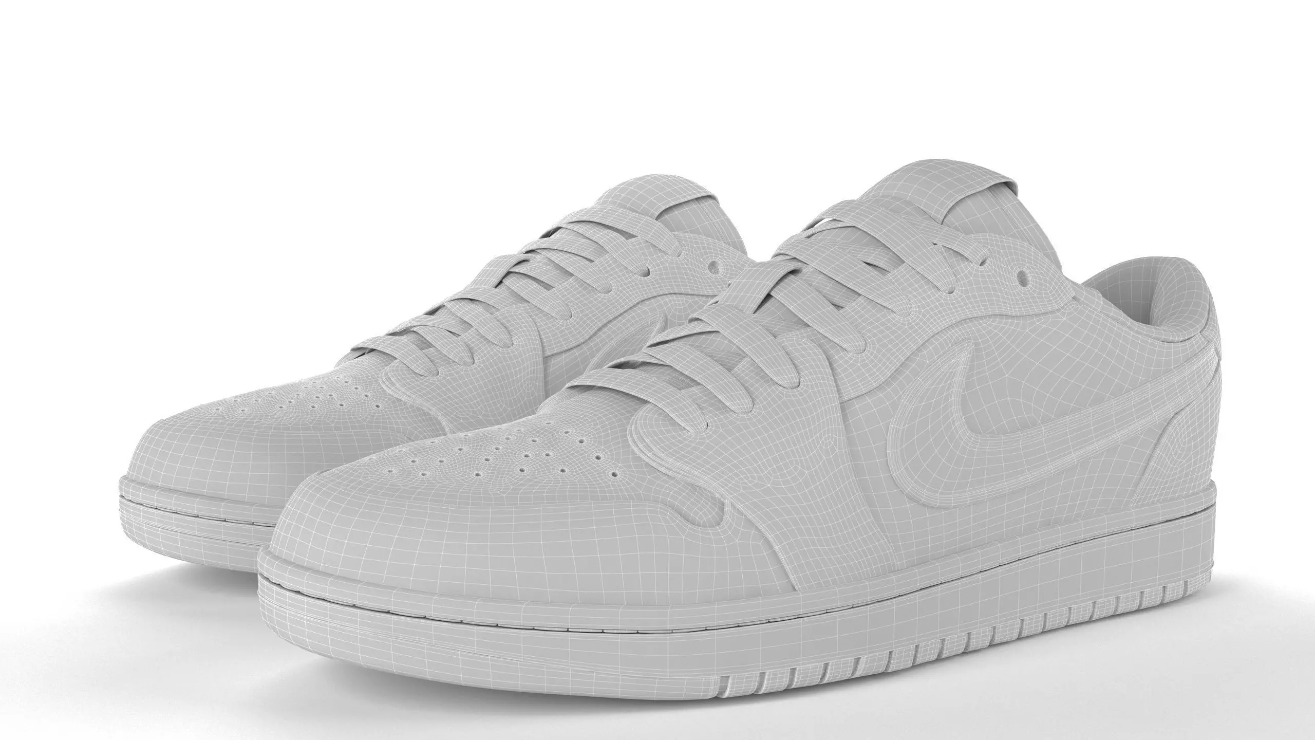 Jordan 1 Retro Low Dior PBR Low-poly 3D model_12