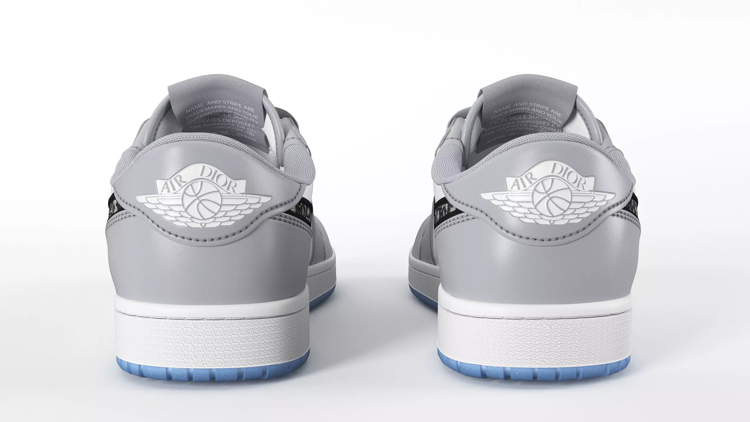 Jordan 1 Retro Low Dior PBR Low-poly 3D model_6