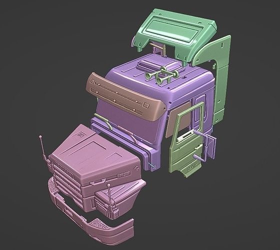 SCANIA 113H TOP LINE TRUCKED 3D print model 7