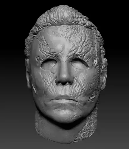 Michael Meyers from Halloween head sculpt for figure  3D print model