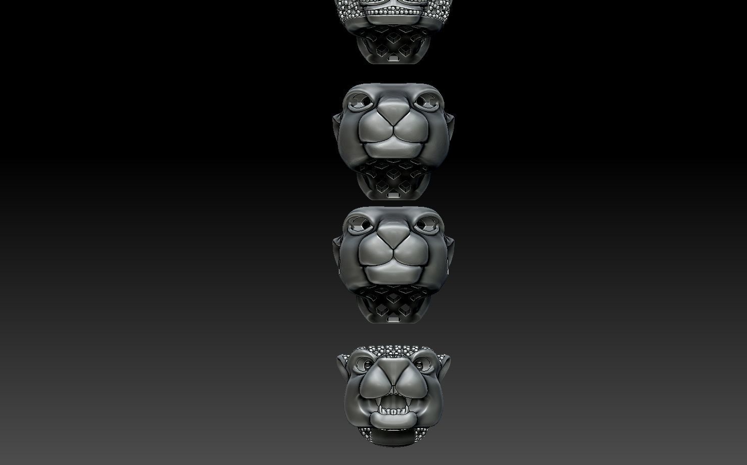 PANTHER BRACELETS 3D print model_3