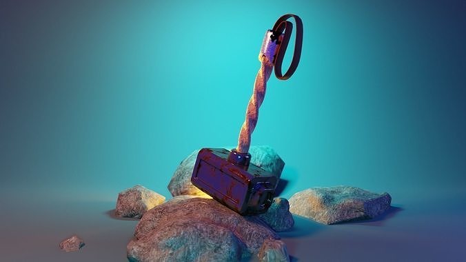 Hammer Low-poly 3D model