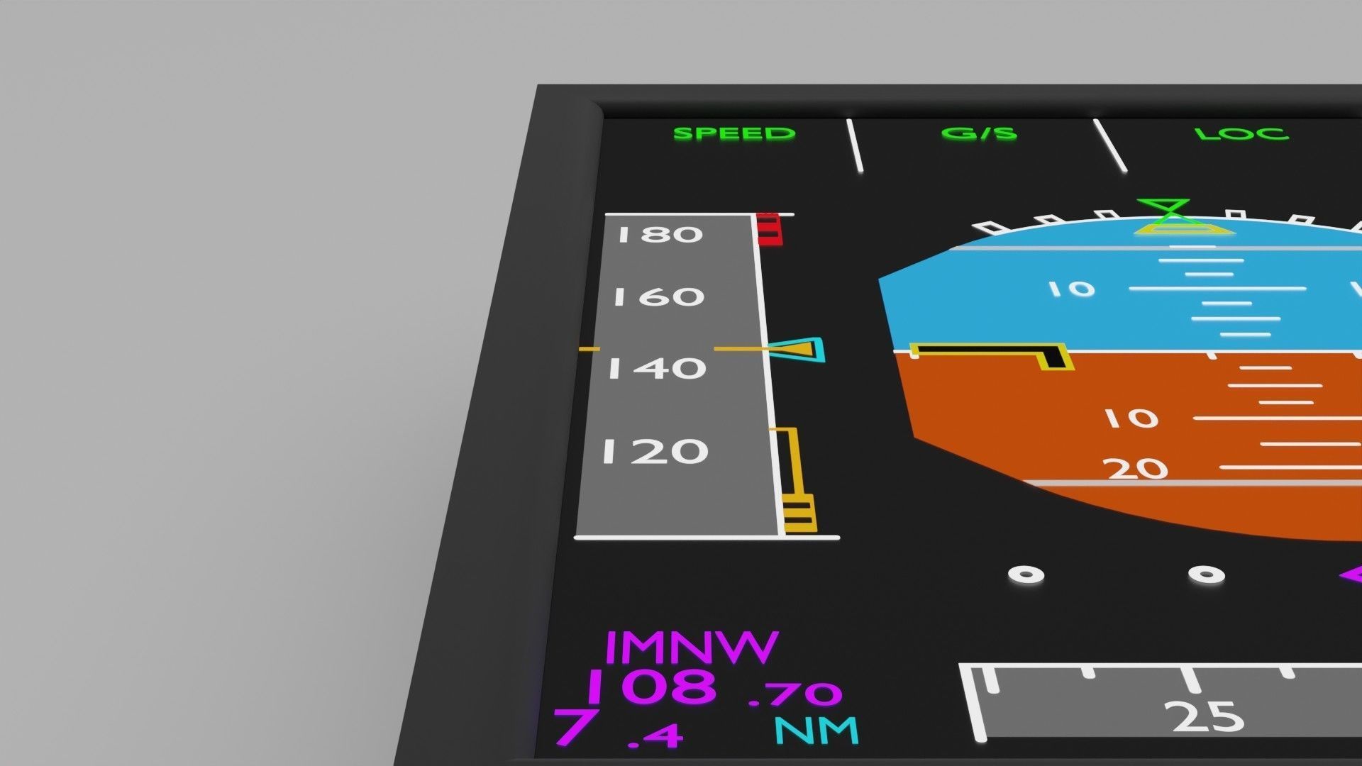 primary flight display 3D Model 3D model_4