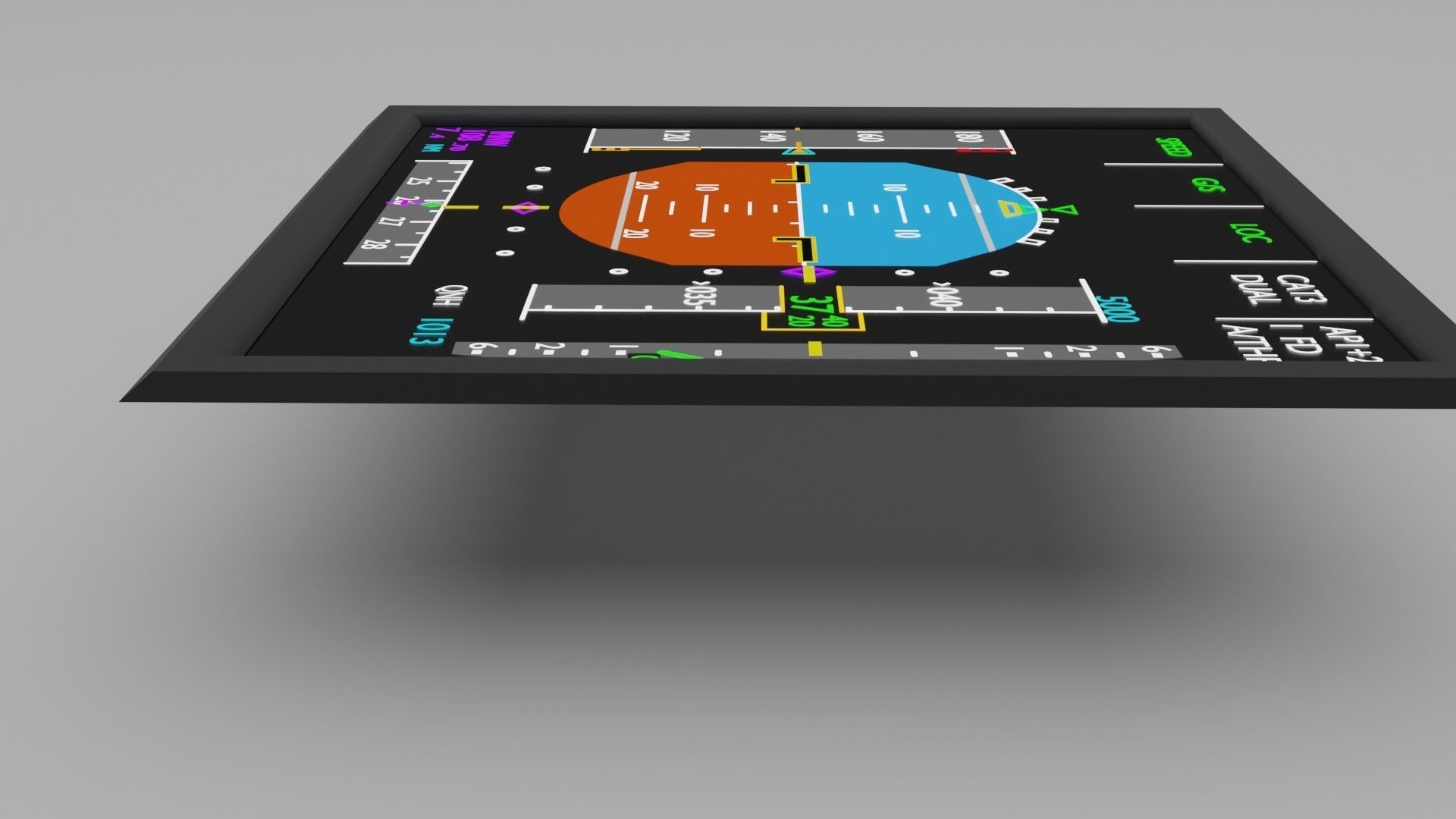primary flight display 3D Model 3D model_3