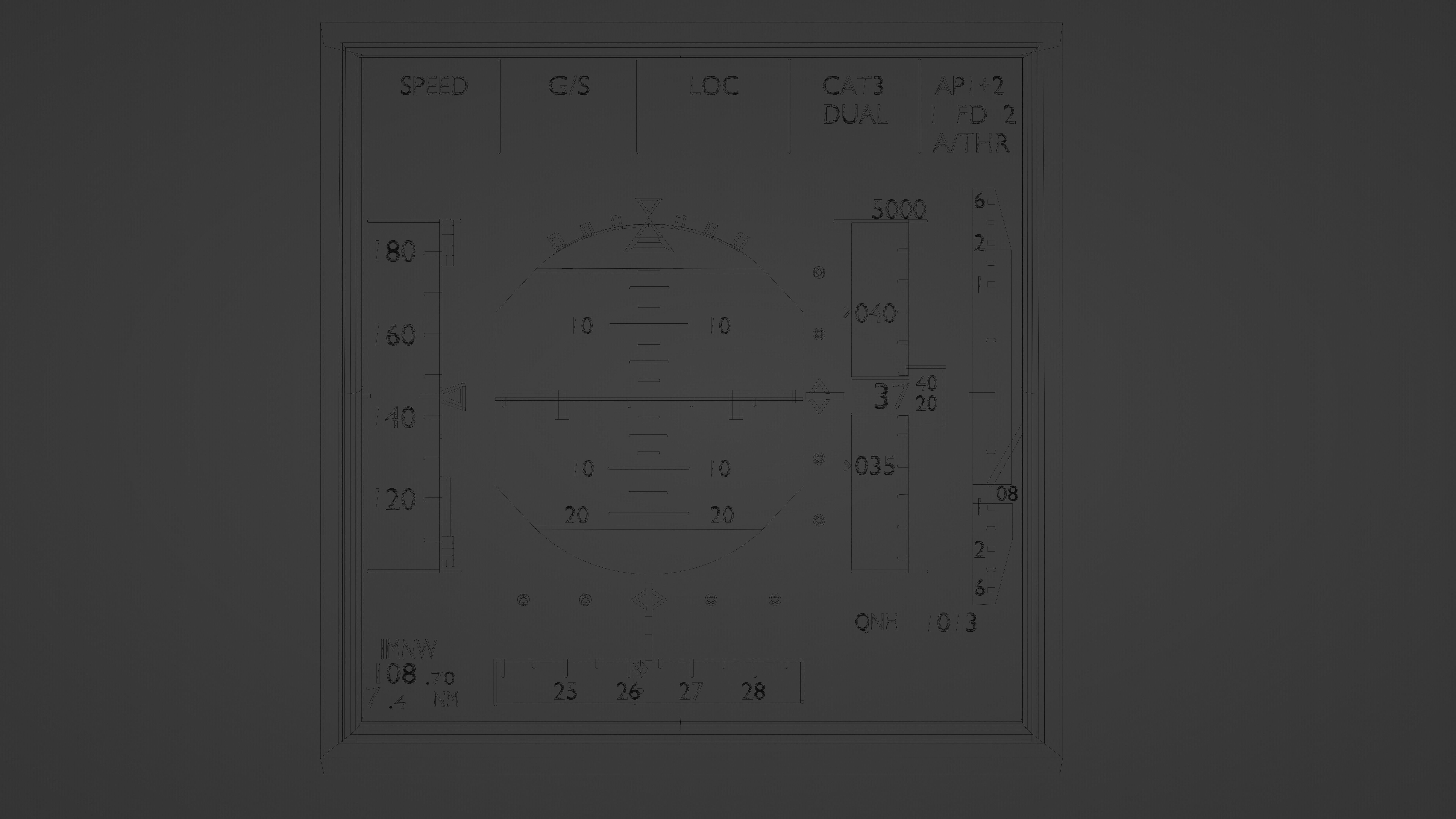 primary flight display 3D Model 3D model_7