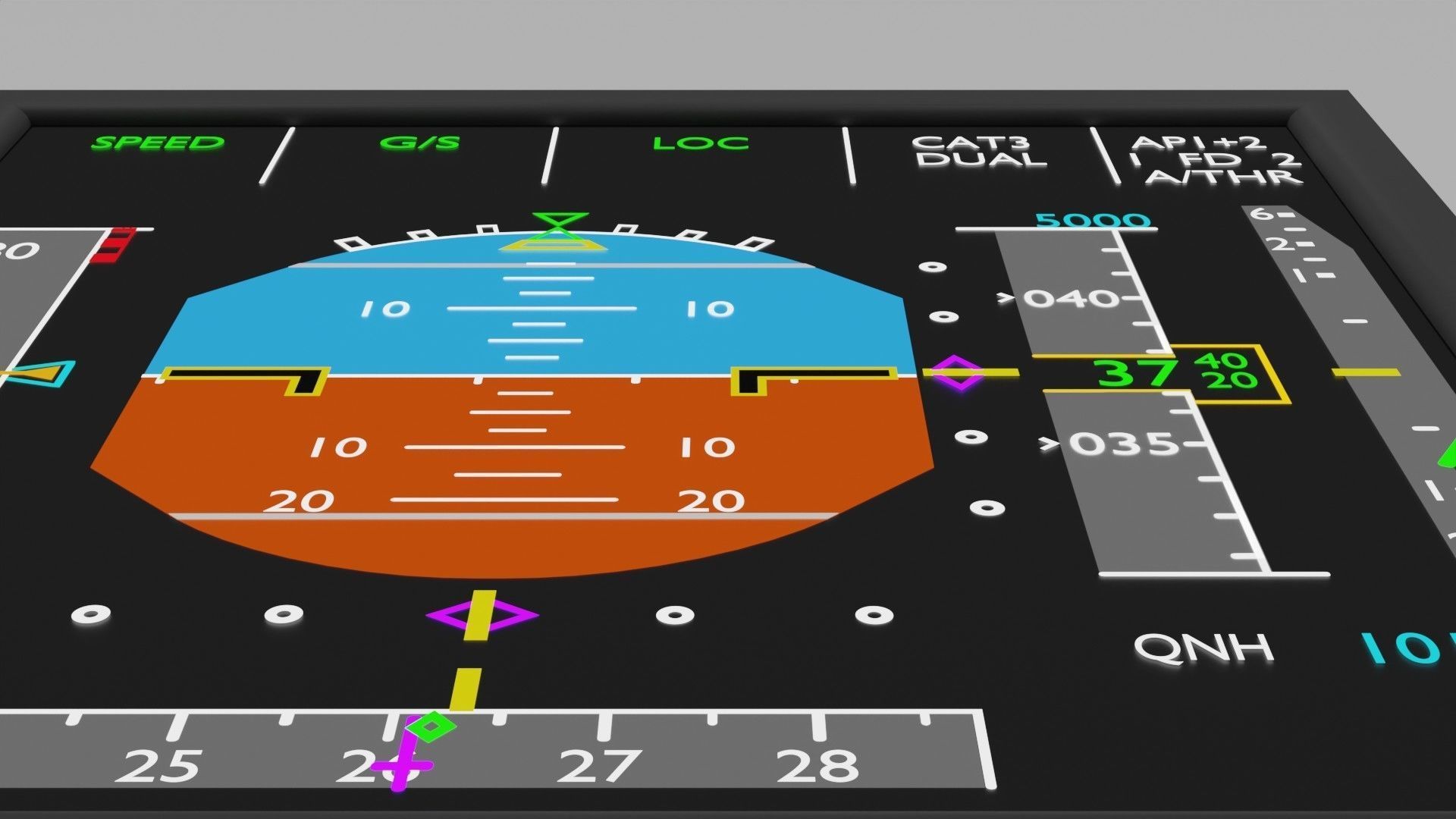 primary flight display 3D Model 3D model_5