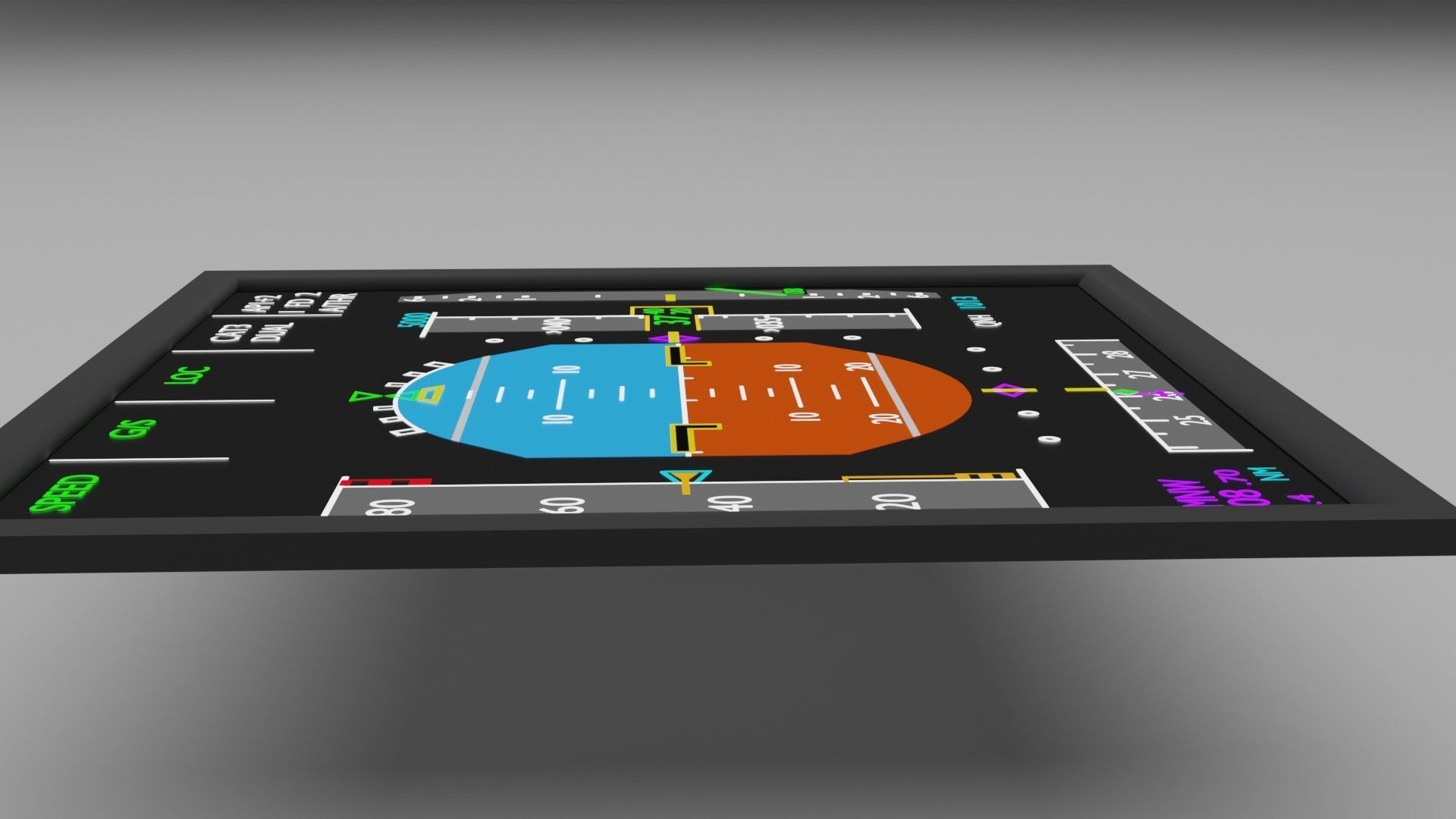 primary flight display 3D Model 3D model_2