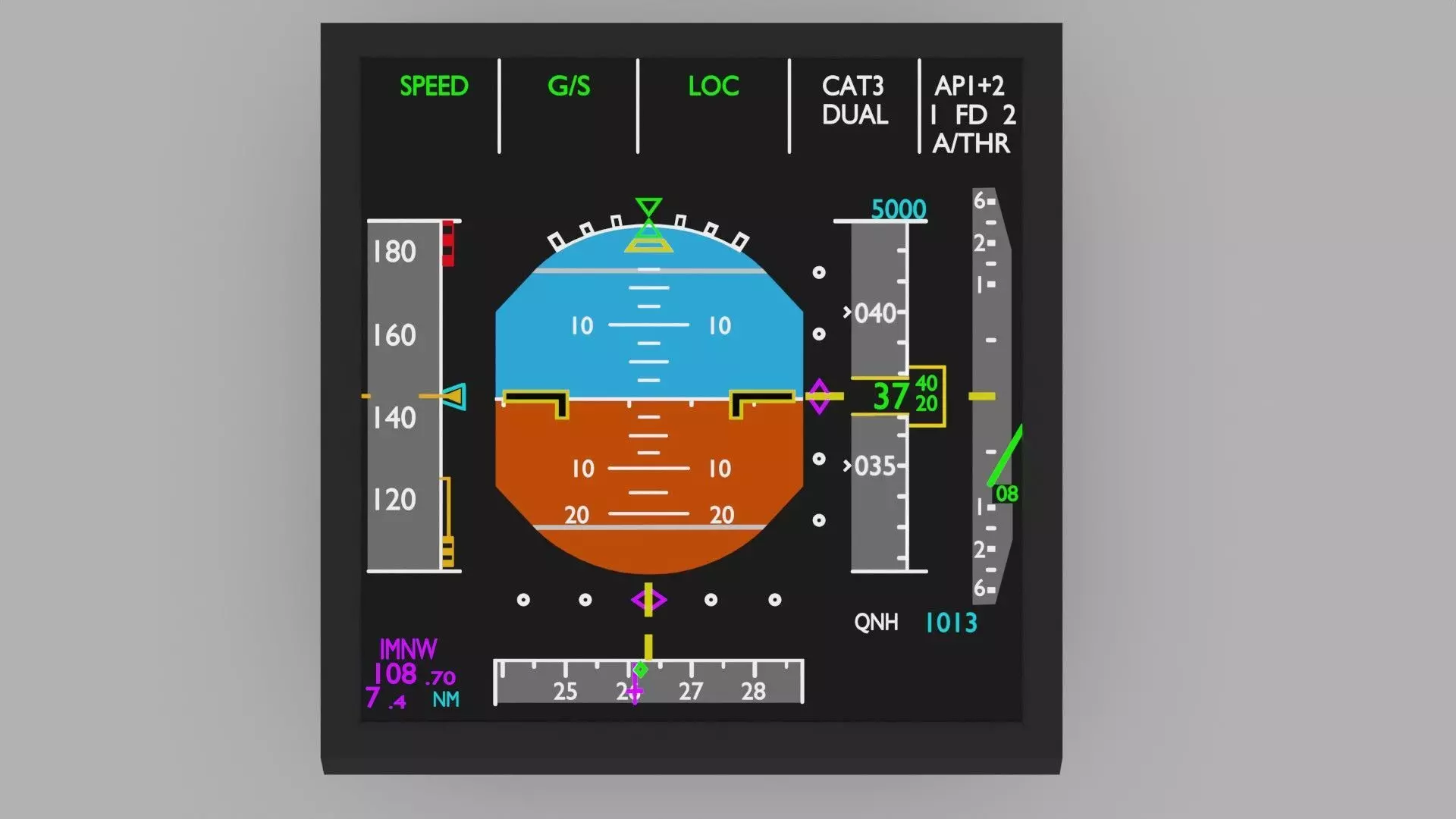 primary flight display 3D Model 3D model_0