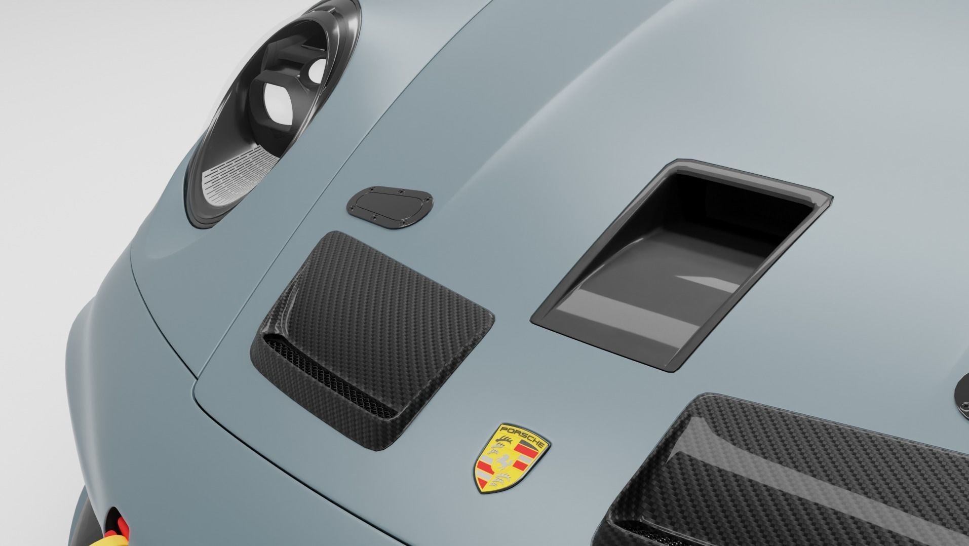 Porsche 911 GT3 rs Low-poly 3D model_3