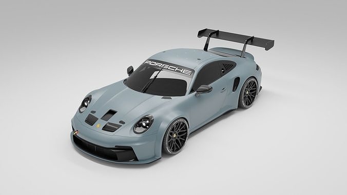 Porsche 911 GT3 rs Low-poly 3D model