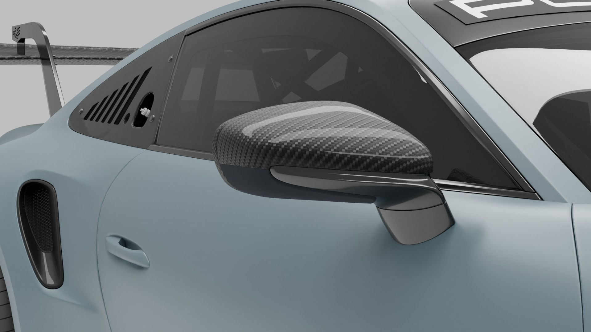 Porsche 911 GT3 rs Low-poly 3D model_4