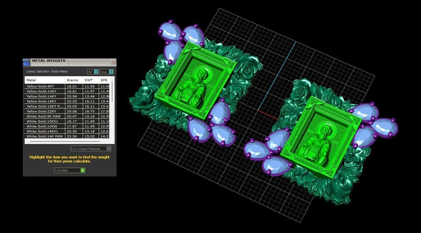 Icono de Longinos Earring 3D Print Model 3D print model_8