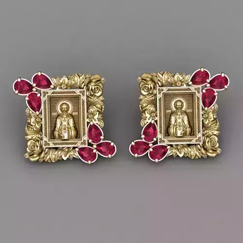 Icono de Longinos Earring 3D Print Model