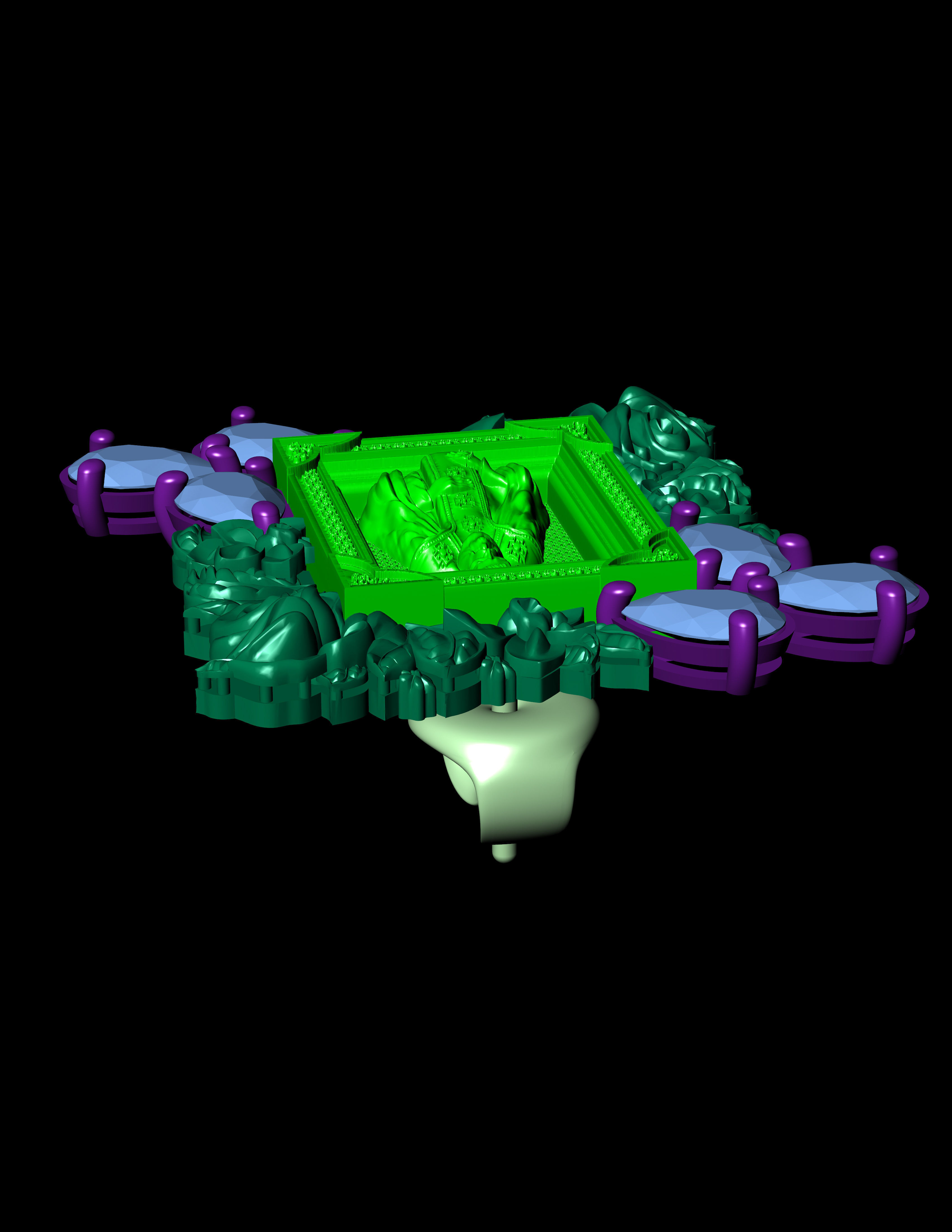 Icono de Longinos Earring 3D Print Model 3D print model_13