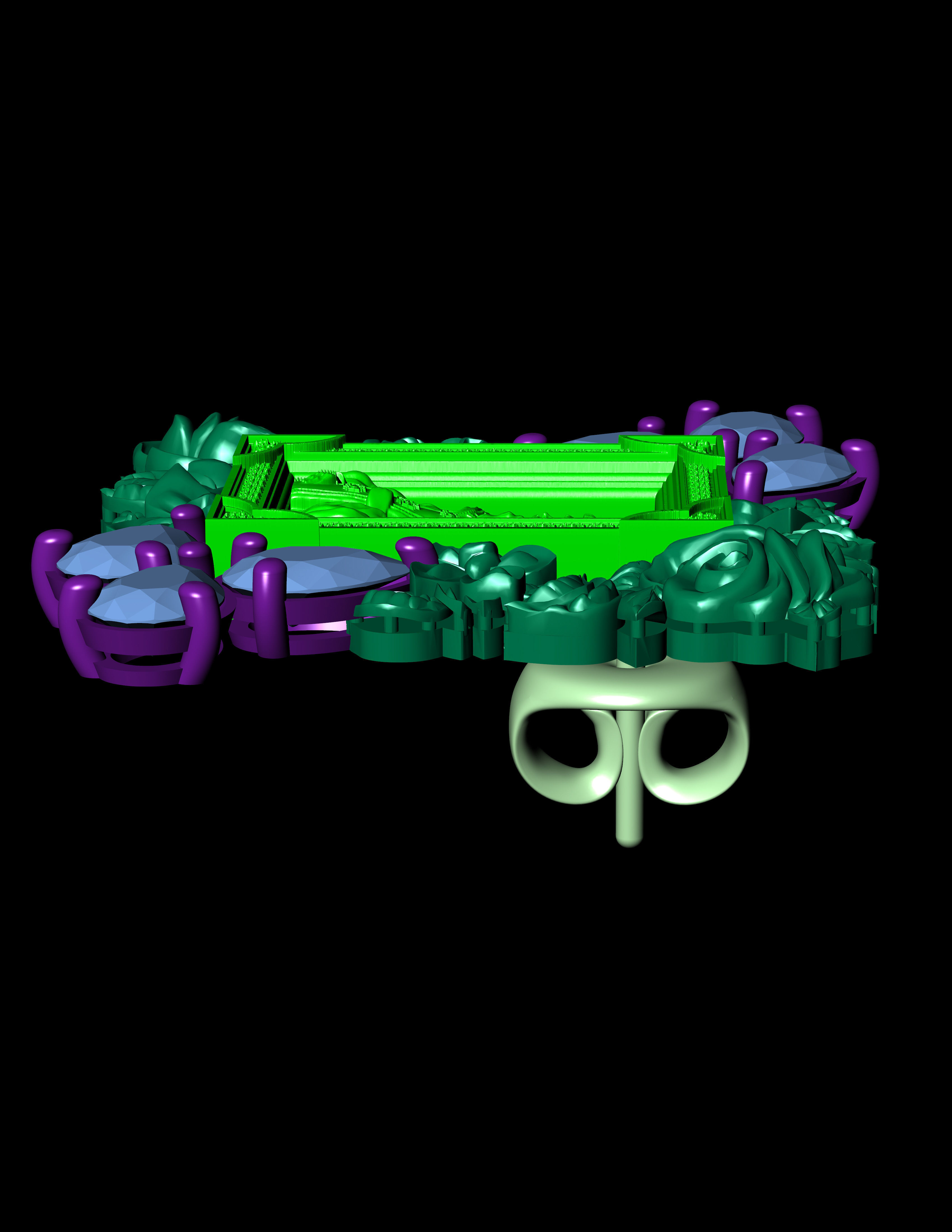 Icono de Longinos Earring 3D Print Model 3D print model_12