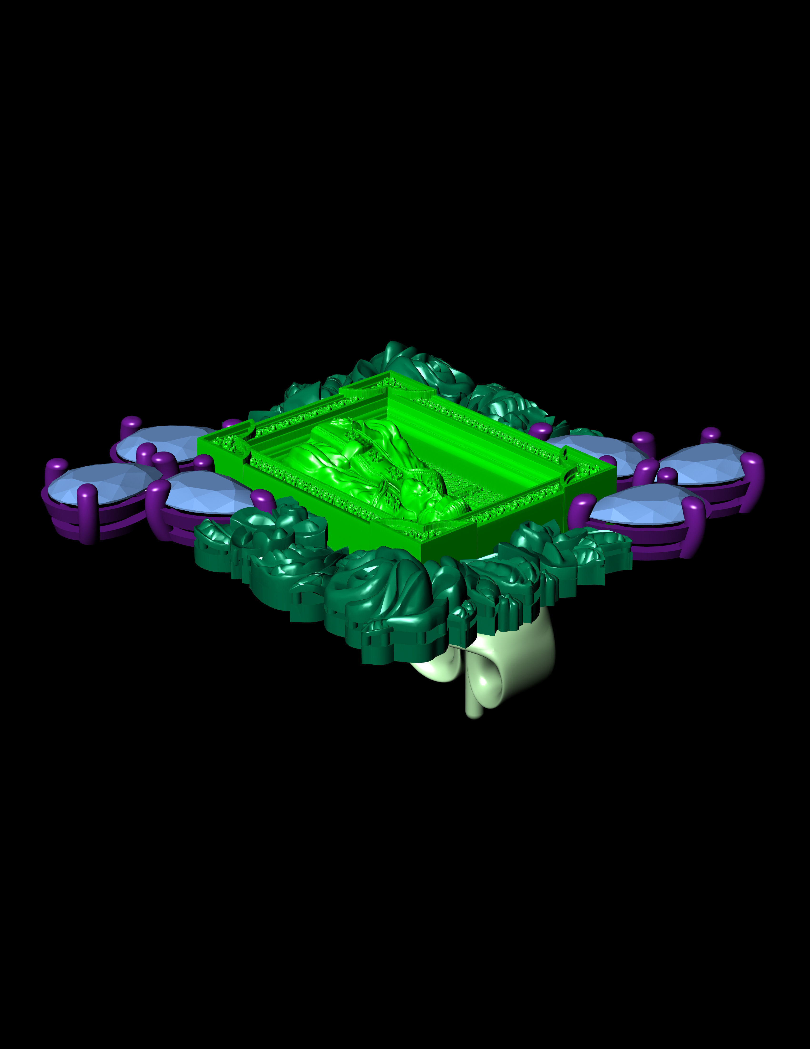 Icono de Longinos Earring 3D Print Model 3D print model_18