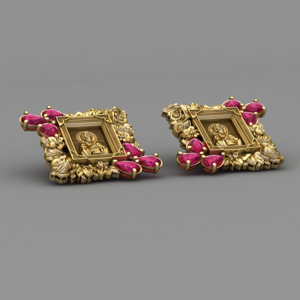 Icono de Longinos Earring 3D Print Model 3D print model_3