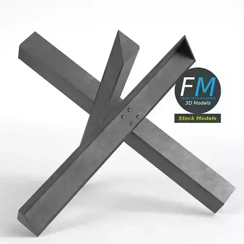 Czech hedgehog anti-tank obstacle 1