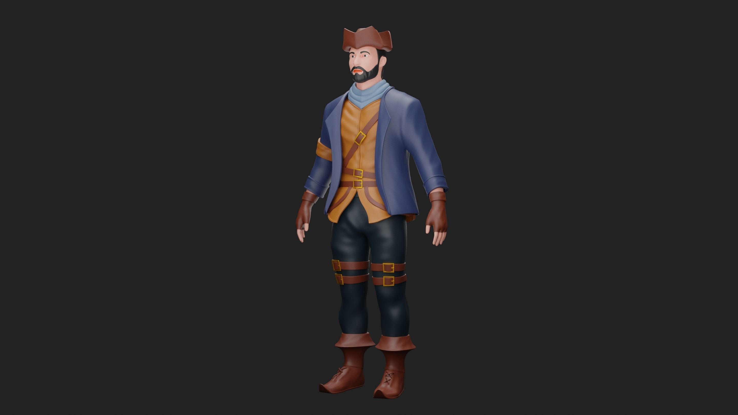 Pirate 3D Model 3D print model_3