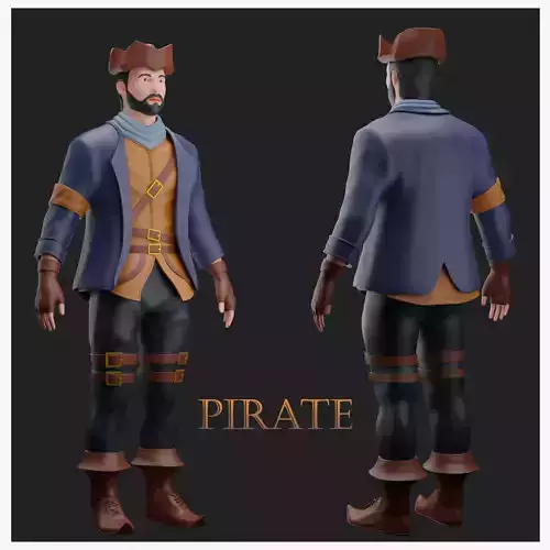 Pirate 3D Model 3D print model