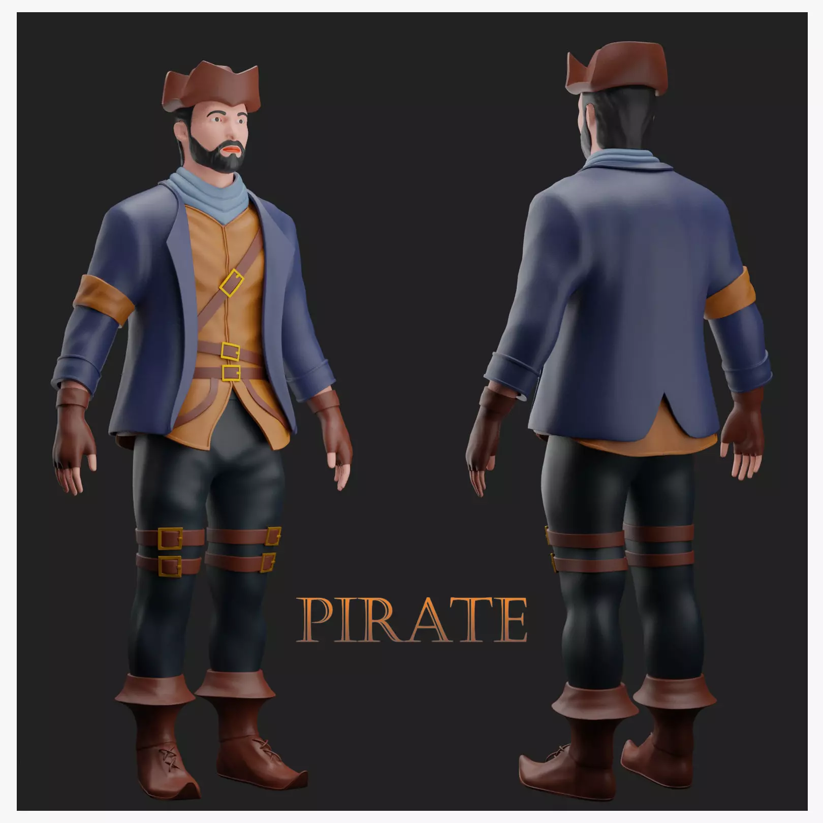 Pirate 3D Model 3D print model_0
