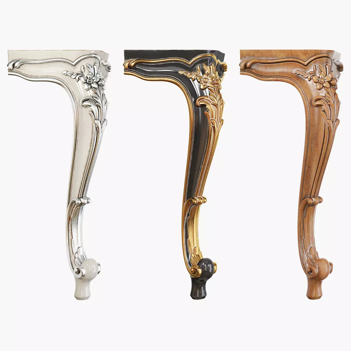 Classic leg 075 3D model