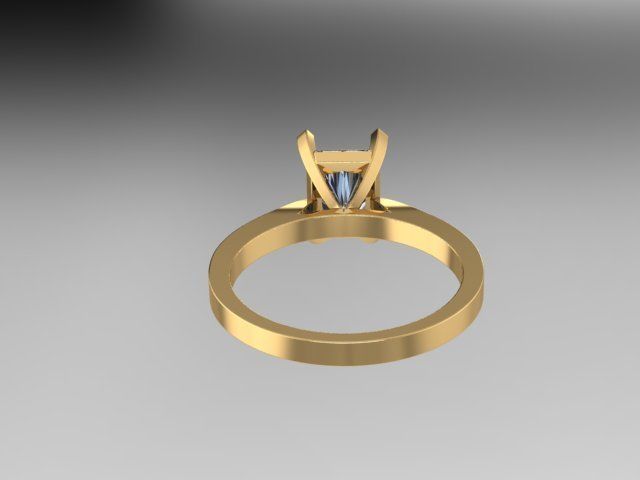 Ladies Diamond Ring   3D print model_9