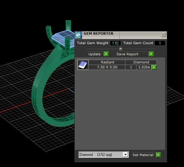 Ladies Diamond Ring   3D print model_11