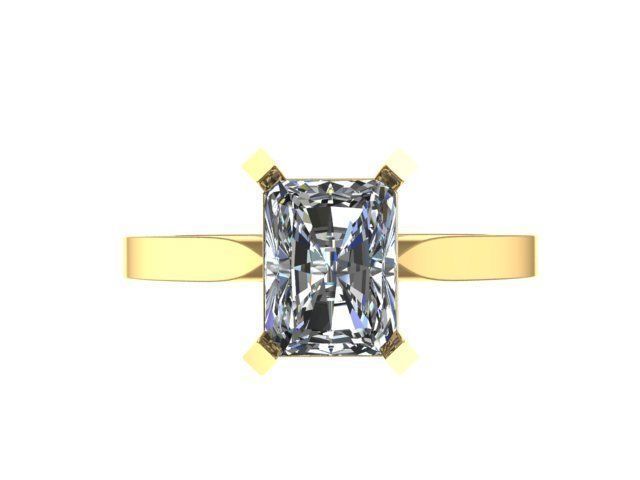 Ladies Diamond Ring   3D print model_7