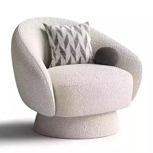 Sillon en tejido boucle Ted