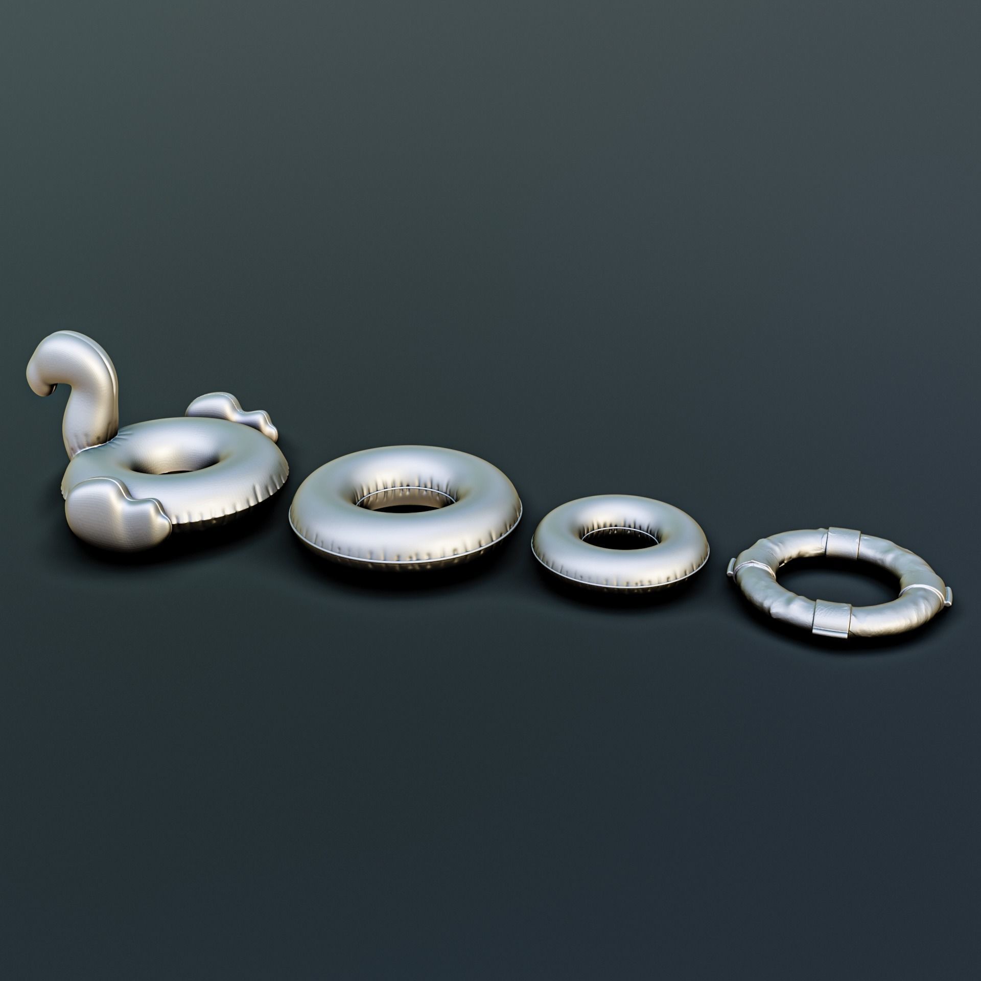 Beach Resort Diorama Pack 3D print model_5