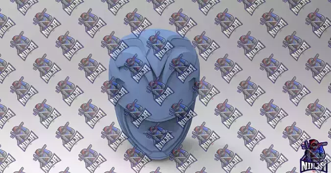 Power Ranger Yellow Helmet  ready to 3dprint